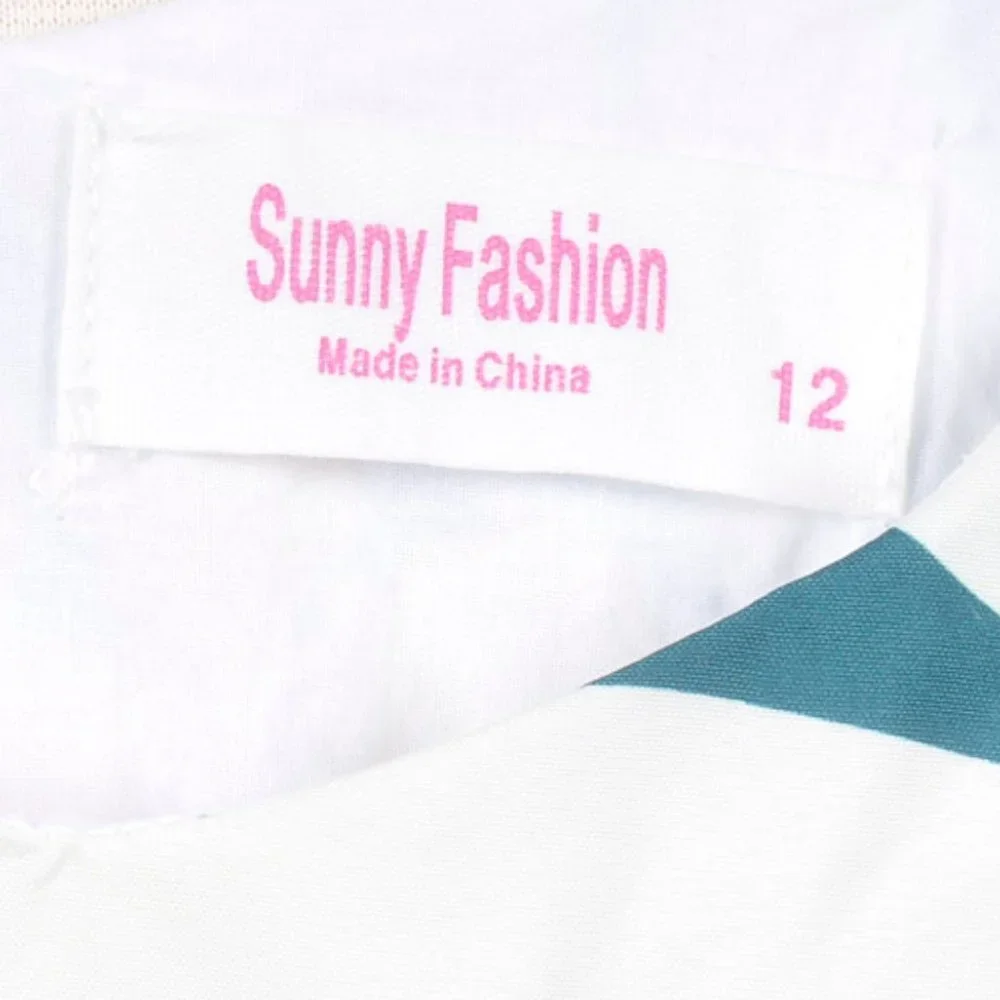 Sunny fashion,  Girls, Cream Floral A-Line Dress, Size 12 - Picture 6 of 6